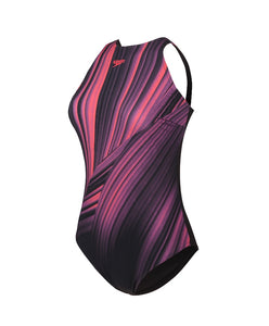 SPEEDO ASIA FIT WOMENS SHAPING ENLACE PRINTED 1 PIECE
