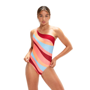 SPEEDO ASIA FIT WOMENS PRINTED ASYMETRIC 1 PC