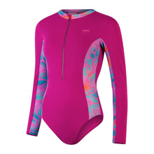 Load image into Gallery viewer, SPEEDO ASIA FIT WOMENS LONG SLEEVE PANEL SWIMSUIT (ASIA FIT)
