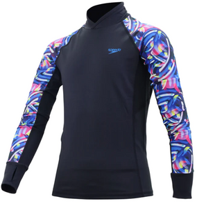 SPEEDO YOUTH DELUXE LONG SLEEVE BREATHABLE WATER ACTIVITY TOP+JAMMER