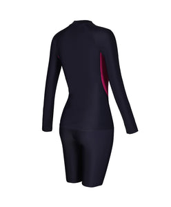 SPEEDO ASIA FIT WOMENS LONG SLEEVE RASH TOP AND JAMMER SET