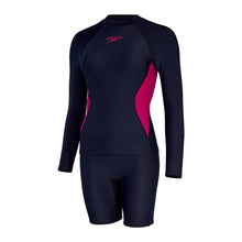 Load image into Gallery viewer, SPEEDO ASIA FIT WOMENS LONG SLEEVE RASH TOP AND JAMMER SET
