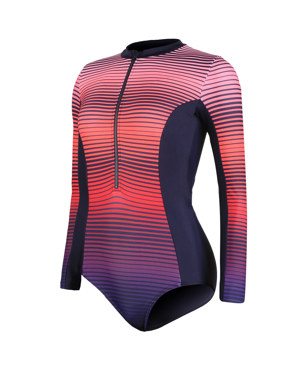 SPEEDO ASIA FIT WOMENS PLACEMENT LONG SLEEVE WRAP BACK 1 PIECE