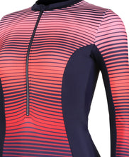 Load image into Gallery viewer, SPEEDO ASIA FIT WOMENS PLACEMENT LONG SLEEVE WRAP BACK 1 PIECE
