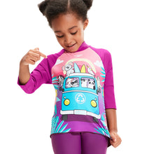 Load image into Gallery viewer, SPEEDO LONG SLEEVE RASHTOP - TOTS GIRLS (*top only)
