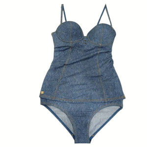 SPEEDO DENIM TANKINI & LOW RIDER SET