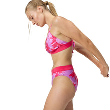 Load image into Gallery viewer, SPEEDO WOMENS PRINTED BANDED TRIANGLE 2 PC
