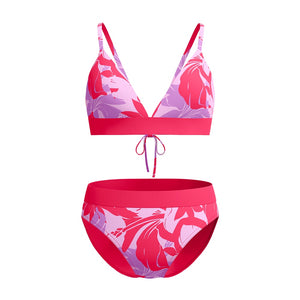 SPEEDO WOMENS PRINTED BANDED TRIANGLE 2 PC
