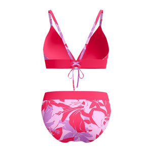 SPEEDO WOMENS PRINTED BANDED TRIANGLE 2 PC