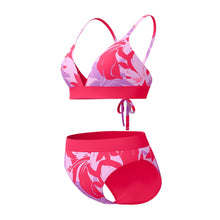 Load image into Gallery viewer, SPEEDO WOMENS PRINTED BANDED TRIANGLE 2 PC
