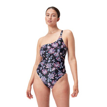 Load image into Gallery viewer, SPEEDO ASIA FIT WOMENS SHAPING PRINTED ASYMMETRIC 1 PC
