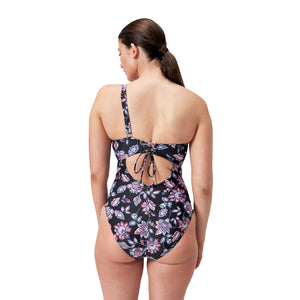 SPEEDO ASIA FIT WOMENS SHAPING PRINTED ASYMMETRIC 1 PC