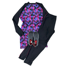 Load image into Gallery viewer, SPEEDO ASIA FIT WOMENS MODEST FIT LS TOP &amp; PANT 2 PIECES SET (*swimhood not included)
