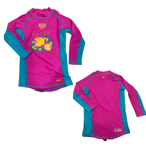 SPEEDO ESSENTIAL RASHGUARD LONG SLEEVES & JAMMER SET - TOTS GIRLS