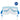 Light blue Speedo Adventure mask with clear anti-fog lenses and blue adjustable straps.