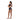 Speedo Asia Fit Women's Colorblock Boyleg Bottom in black and gray, with a matching racerback top.