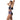 Speedo Asia Fit Women's Colorblock Boyleg Bottom in black and purple with full coverage.