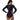 Woman in black and purple long-sleeve Speedo swimsuit with back zip and boyleg design.