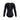 Black and purple colorblock long-sleeve boyleg swimsuit with a pink zip-back and pocket.
