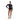Woman in black and grey colorblock long-sleeve boyleg swimsuit with zip back.