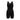 Black Speedo Asia Fit women's Endurance+ Myrtle legsuit with white logo, ideal for swim fitness.