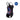 Black Speedo women's muscleback swimsuit with vibrant pink and blue HyperBoom graphic side splices.