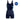 Speedo Women's Hyperboom Splice Muscleback Legsuit in navy with blue and green shattered Boom logo print.