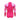 Pink long sleeve paddle suit with lilac and pink floral print on sleeves and shoulders.