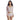Woman in a pink Speedo Wavechasers 2.0 long-sleeve crop top with a single stripe, Asia Fit.