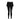 Black Speedo Wavechasers 2.0 2-in-1 swim leggings with attached shorts and white waistband.