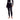 Black Speedo Wavechasers 2.0 2-in-1 swim leggings with attached shorts and white logo.