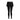 Black Speedo Wavechasers 2.0 2-in-1 swim leggings with attached shorts and white waistband.