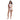Woman wearing a pink Speedo Wavechasers 2.0 crop zip vest with white trim and a front zipper.