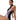Speedo Asia Fit Women's Zip Colorblock 1 Piece swimsuit in black, lilac, and grey with front zipper.