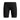 Black Speedo Boys Sports Logo Jammer with blue side graphic and Speedo logo.