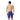 Speedo Fastskin LZR Pure Valor 2.0 High Waisted Jammer in blue and pink, worn by a male swimmer from behind.