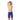 Male swimmer in Speedo Fastskin LZR Pure Valor 2.0 high-waisted jammer, blue with pink leg panels.