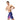 Male swimmer in Speedo Fastskin LZR Pure Valor 2.0 high-waisted jammer, purple with pink leg panels.