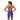 Woman in a blue Speedo Fastskin LZR Pure Valor 2.0 Openback Kneeskin with pink straps and leg panels.