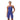 Speedo Fastskin LZR Pure Valor 2.0 Openback Kneeskin in blue with pink straps and side panels.