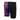 Speedo Boys Linear Lava Jammer, black with blue and red vertical stripe print on left leg.