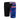 Speedo Boys Linear Lava Jammer: black with blue and red abstract print, full-leg swim shorts.