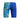 Speedo boys' blue jammer with a vibrant digital floral and pineapple print on one leg.