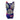 Girls' Speedo Linear Lava Splashback one-piece swimsuit in blue with red and white abstract print.