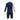 SPEEDO Boys Colorblock Rashguard & Jammer Set in Peacoat/Deep Sapphire, featuring long sleeves and a V-cut liner.