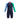 Speedo Junior Long Sleeve Colorblock Rashguard & Jammer Set in navy, blue, green, and pink.