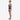Speedo Lacoca Placement Digital Powerback swimsuit with vibrant color-block print, thin green straps, and high leg.