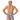 Men's Speedo Endurance+ Stripe Brief with navy and white stripes and red Speedo logo on the back.