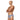 Men's Speedo Endurance+ Stripe Brief in navy and white, with red logo on hip.