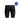 Black Speedo Men's Medley Logo Jammer, a plain, streamlined swim short made from EnduraFlex fabric.